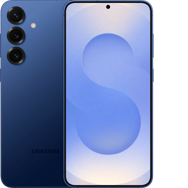 image of the front and back of the Samsung Galaxy S25+ AI